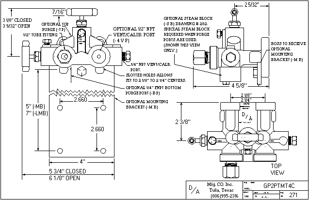 GP2PTMT4C Outline Drawing